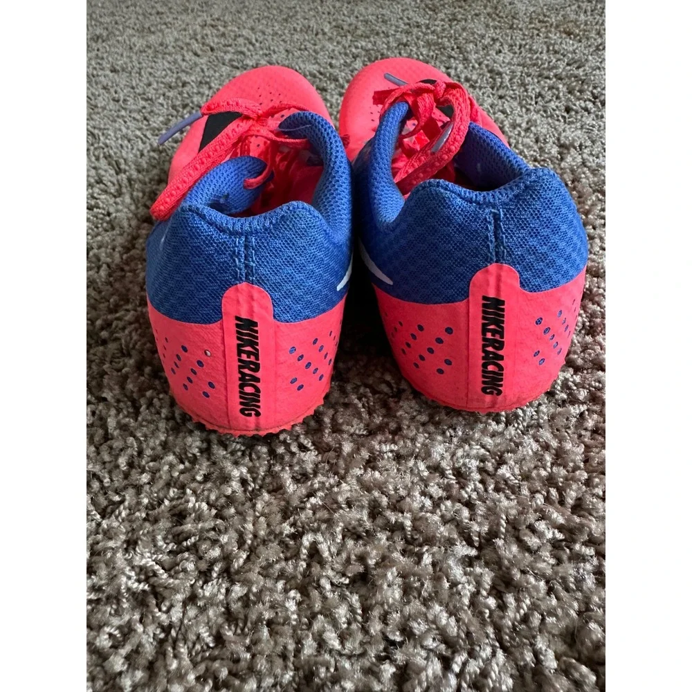 Nike Zoom Superfly Elite Racing Spikes Pink Blue Womens 8 Track Field